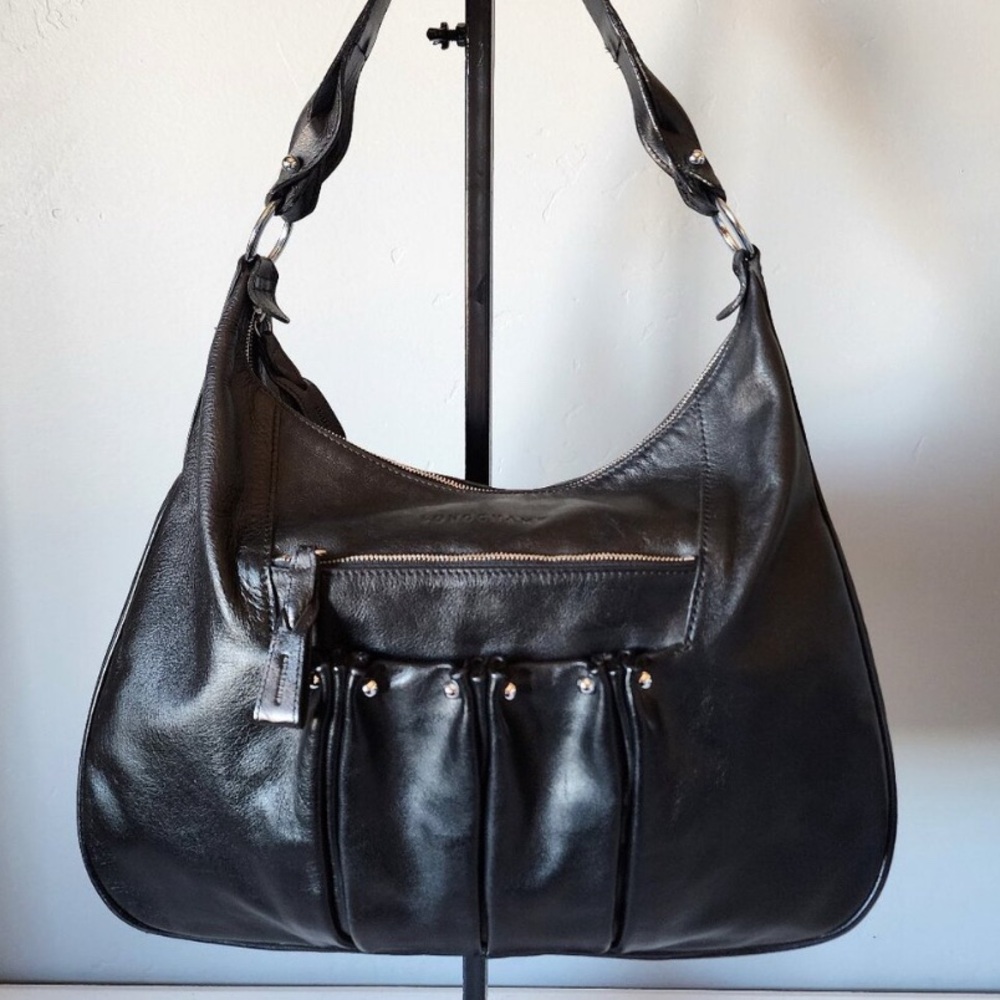Black Leather Shoulder Bag